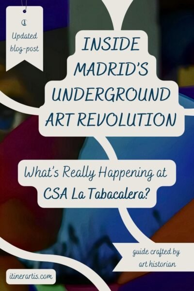CSA La Tabacalera – A dynamic cultural hub in Madrid, captured through the lens of an art historian. This destination guide explores the self-managed art space, where creativity, activism, and history merge in an ever-evolving urban landscape.