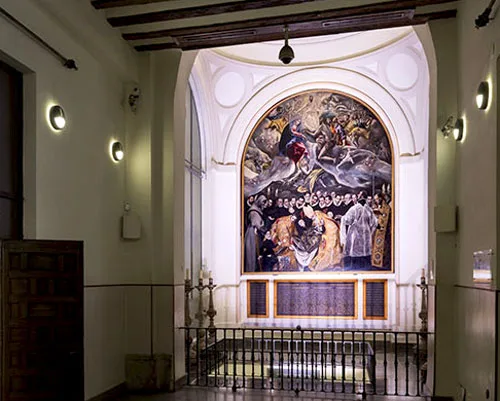 The tranquil splendor of the Concepcion Chapel at Santo Tome, Toledo – a hidden sacred art treasure nestled in the heart of Spain.