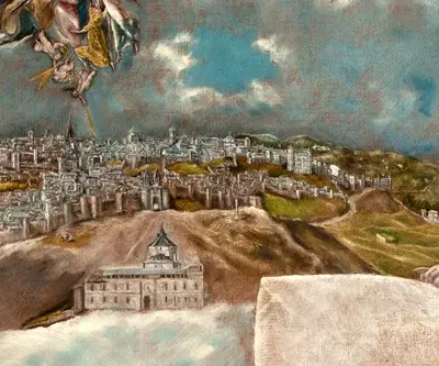 El Greco: Vista y Plano de Toledo, Toledo, Spain (c. 1610). Museo del Greco, Toledo.