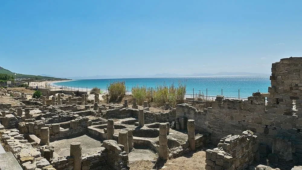 Baelo Claudia's garum factories. These basins were used to mix fish innards with salt and other ingredients, and the mixture was left to ferment under the hot sun.