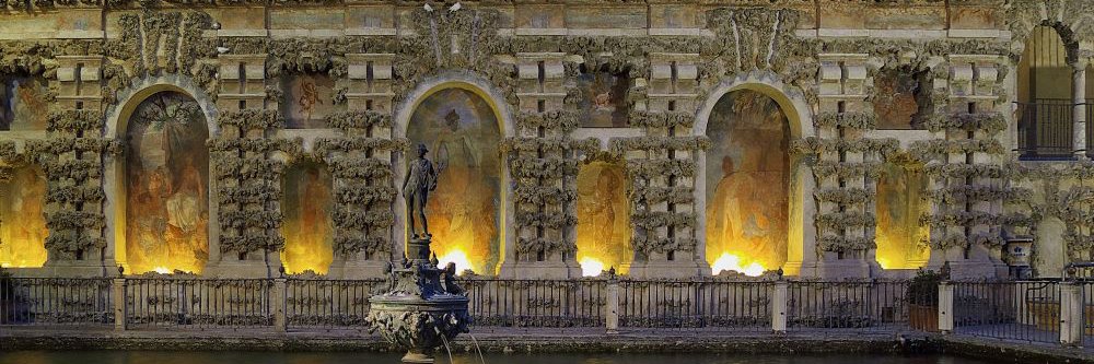 The Serene Oasis of the Alcázar Gardens in Seville cover