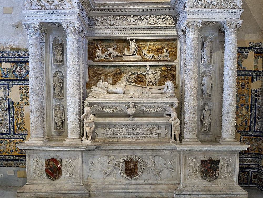 16th-century Genoese marble Renaissance tomb of Pedro Enríquez de Quiñones