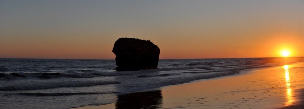 Sandy Serenity Matalascañas Beach, where the golden sands meet the Atlantic's blue, offering a tranquil escape under the Spanish sun.