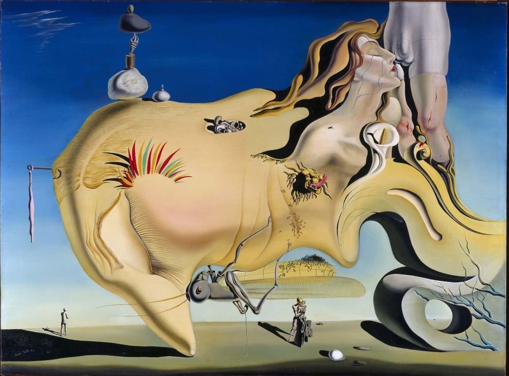 Salvador Dalí: The Great Masturbator (1929), oil on canvas, On display in: Room 205.13, Reina Sofía Museum, Madrid.