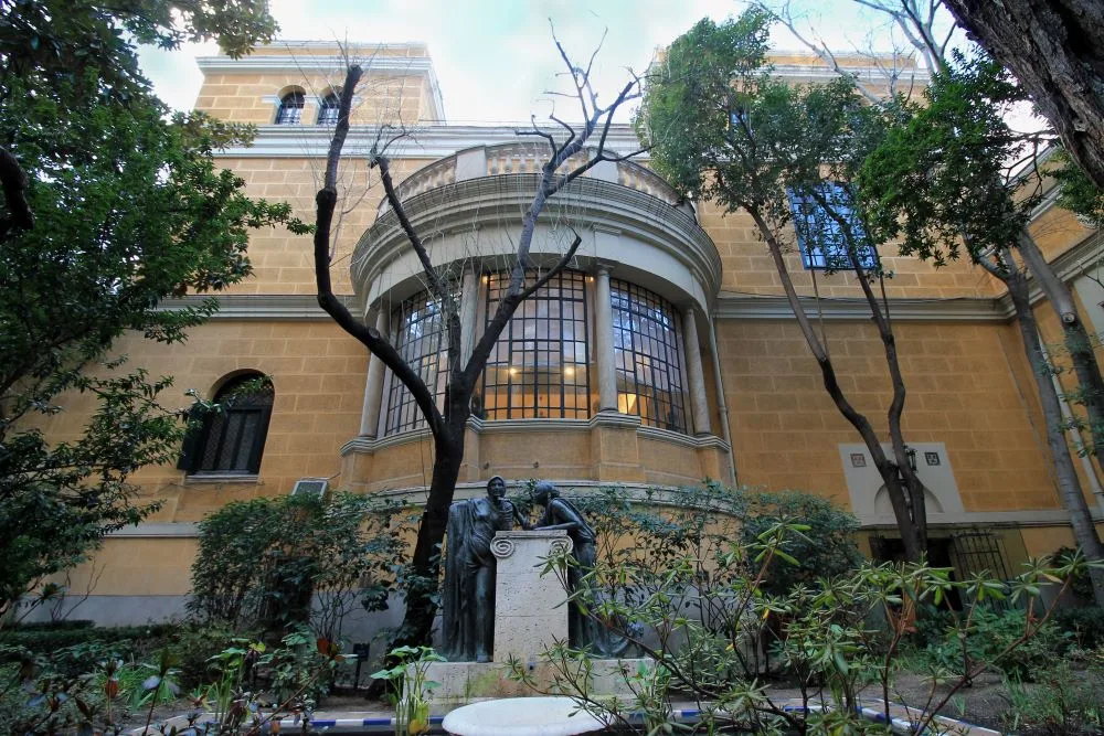 Bathed in the warm Madrid sunlight, the East façade of the Sorolla Museum stands as a silent testament to Spain's luminous artistry.