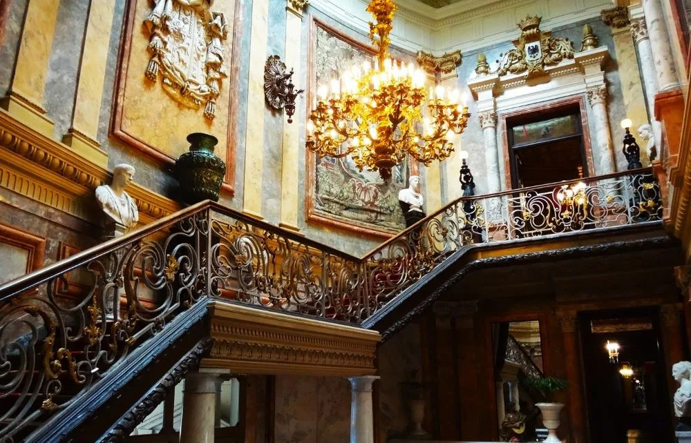Ascending through history: Staircase of the Cerralbo Museum, where each step is a journey through Spanish elegance.