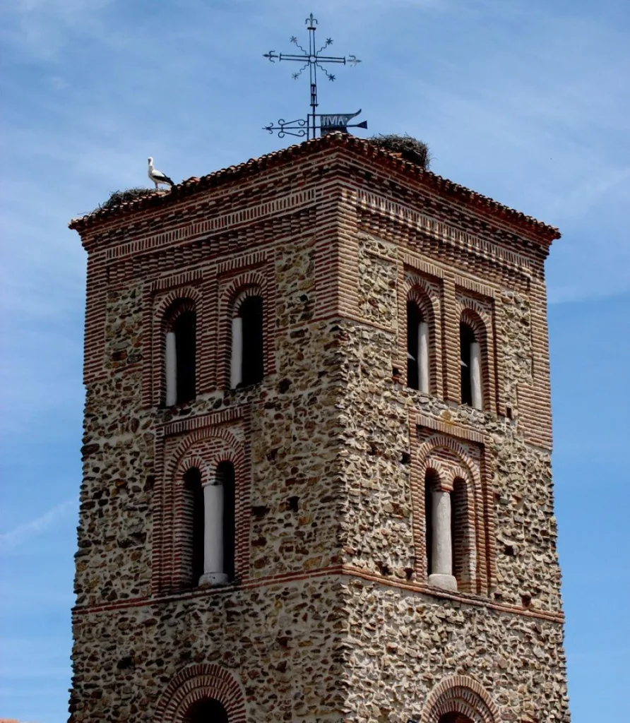A Majestic Stand: The Tower of the Church of Santa María del Castillo Rises Above Buitrago de Lozoya