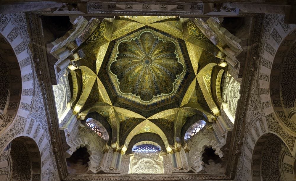 Under the Maqsura Dome: A Vision of Geometric Elegance at the Mosque–Cathedral of Córdoba.