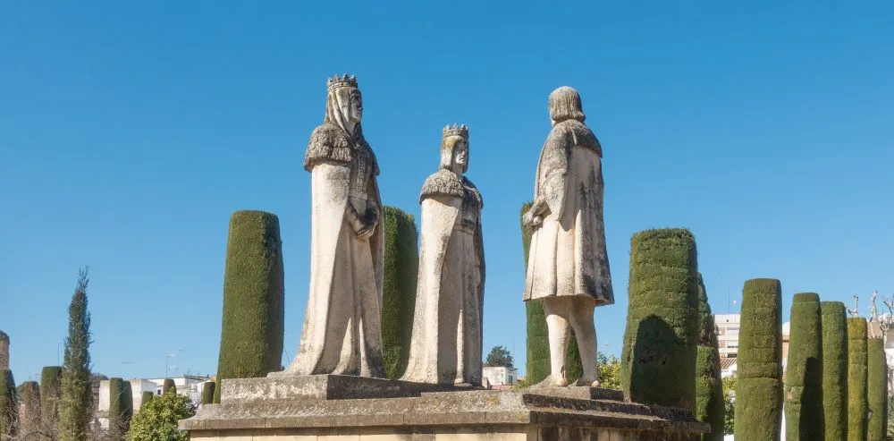 Iconic Encounter: The Statue of Christopher Columbus and the Catholic Monarchs at the Alcázar Gardens, Córdoba
