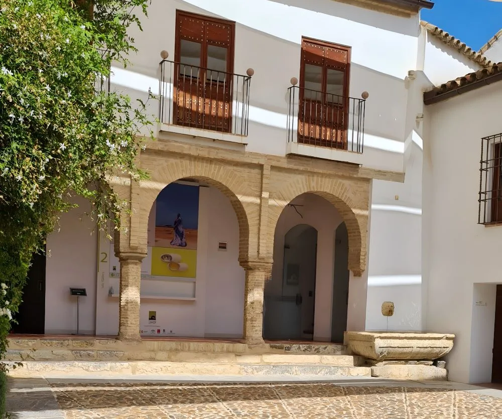 The Mudéjar House of Córdoba, a stunning example of Mudéjar architecture blending Islamic and Christian design elements, in the heart of historic Córdoba, Spain.