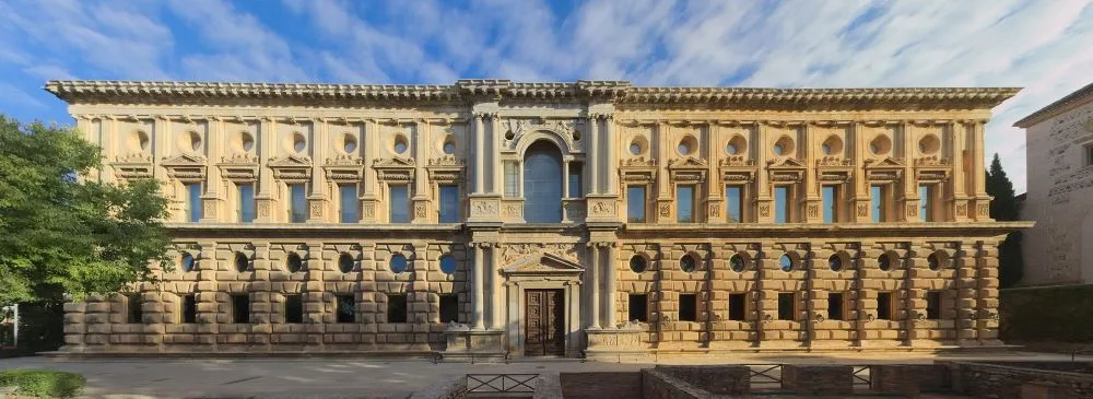 Palace of Charles V, Alhambra (southern façade) home of the Fine Arts Museum of Granada