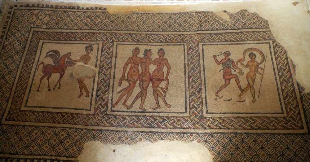 Villa Romana de Fuente Álamo, Puente Genil, Spain – Mosaic Detail [Photograph]. Credit: Rafael Jiménez via Wikimedia Commons. Licensed under CC BY-SA 2.0.