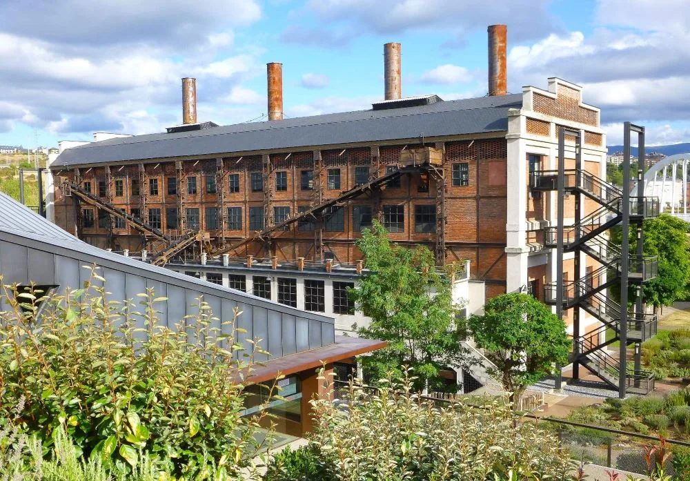 The Museo Nacional de la Energía (La Fábrica de Luz) in Ponferrada, Spain, a former thermal power plant transformed into an interactive museum exploring the history of energy production.