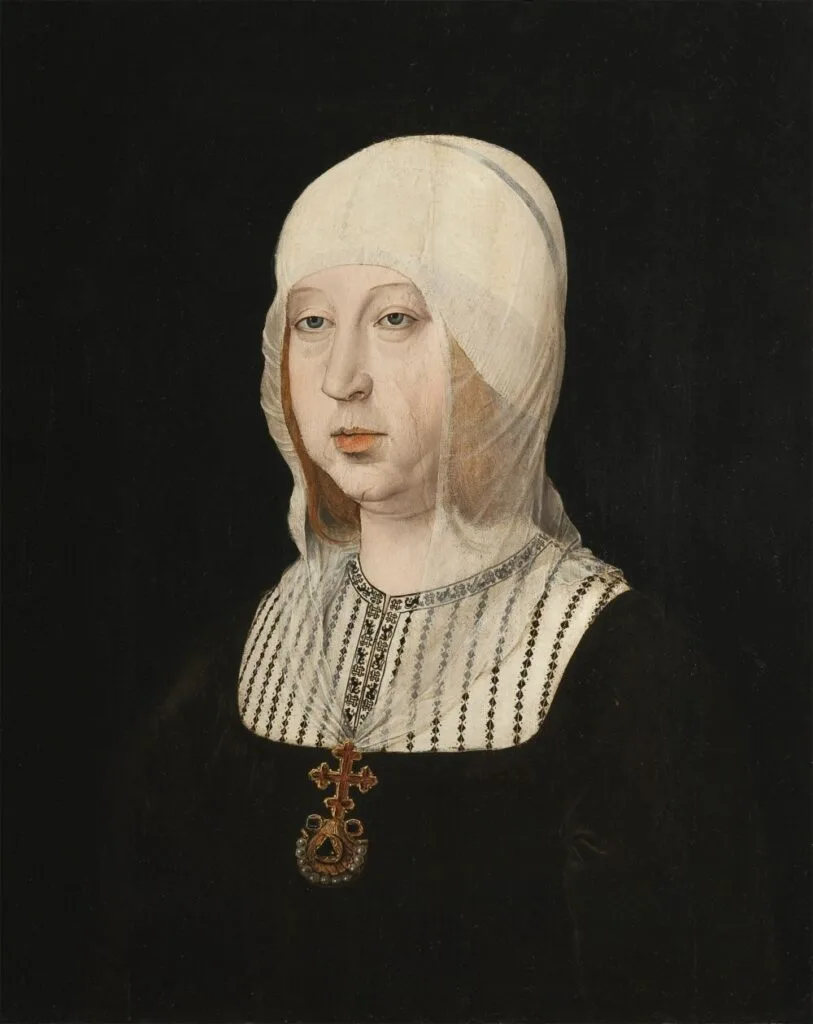 Juan de Flandes: Isabel la Católica (c. 1500–1504), oil on panel. Royal Palace of Madrid.